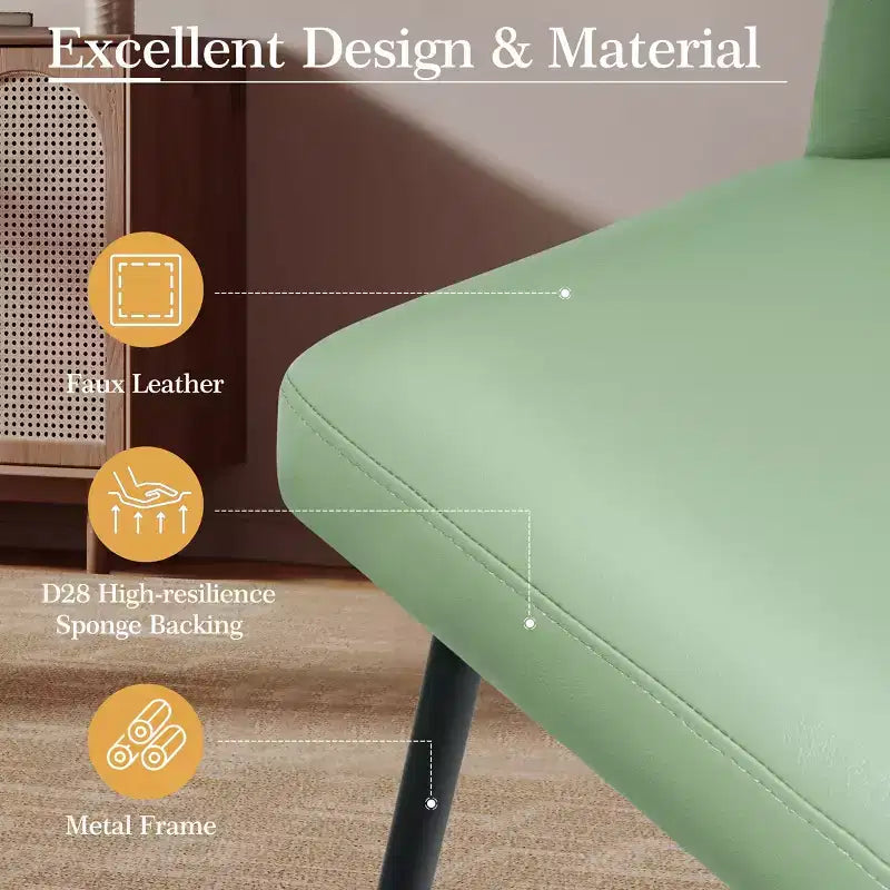 Crestlive Products - Tabouret de bar d'intérieur pivotant haut de gamme de 68 cm de hauteur de comptoir, lot de 2, avec repose-pieds en métal