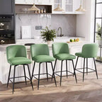 Crestlive Products - Tabouret de bar d'intérieur pivotant haut de gamme de 68 cm de hauteur de comptoir, lot de 2, avec repose-pieds en métal