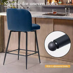 Crestlive Products - Tabouret de bar d'intérieur pivotant haut de gamme de 68 cm de hauteur de comptoir, lot de 2, avec repose-pieds en métal