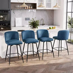 Crestlive Products - Tabouret de bar d'intérieur pivotant haut de gamme de 68 cm de hauteur de comptoir, lot de 2, avec repose-pieds en métal