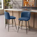 Crestlive Products 26.8'' Counter Height 2pcs High-grade Swivel Indoor Bar Stool with Metal Footrest