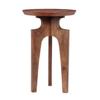 Christopher Knight Home Lira 3-Legged Mango Wood Round End Table, Walnut