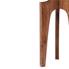 Table d'appoint ronde à 3 pieds en bois de manguier Lira Christopher Knight Home, Noyer