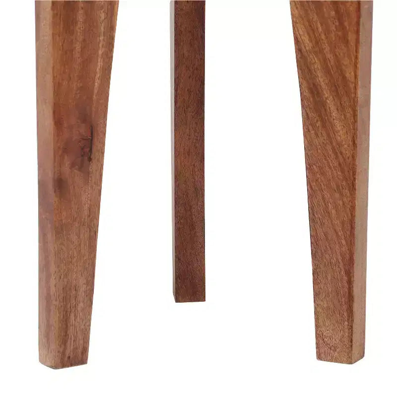 Table d'appoint ronde à 3 pieds en bois de manguier Lira Christopher Knight Home, Noyer