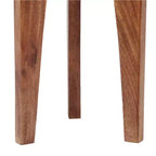 Table d'appoint ronde à 3 pieds en bois de manguier Lira Christopher Knight Home, Noyer