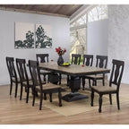 Lot de 2 chaises de salle à manger Alleyton en bois