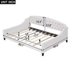Lit de repos capitonné de luxe moderne Whisen 80,7''L x 45,6''l