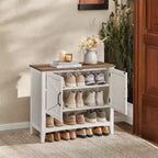 Meuble à chaussures de style américain traditionnel avec étagère réglable - Organisateur de chaussures d'entrée