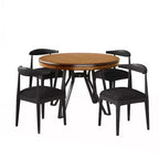 Christopher Knight Home Foxbriar 5 Piece Wood and Iron Dining Set