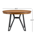 Ensemble de salle à manger 5 pièces en bois et fer Christopher Knight Home Foxbriar