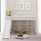 Lit mezzanine bas en bois Whisen de 77,4 L x 40,5 l avec échelle et toboggan, convient aux petits espaces