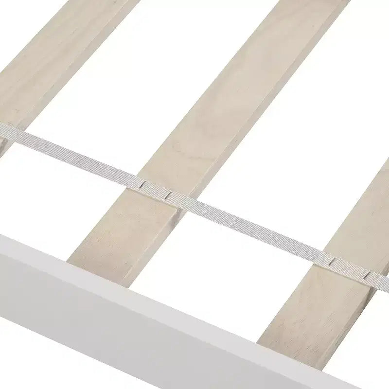 Lit plateforme en bois Whisen Classic de taille jumeau avec tête et pied de lit