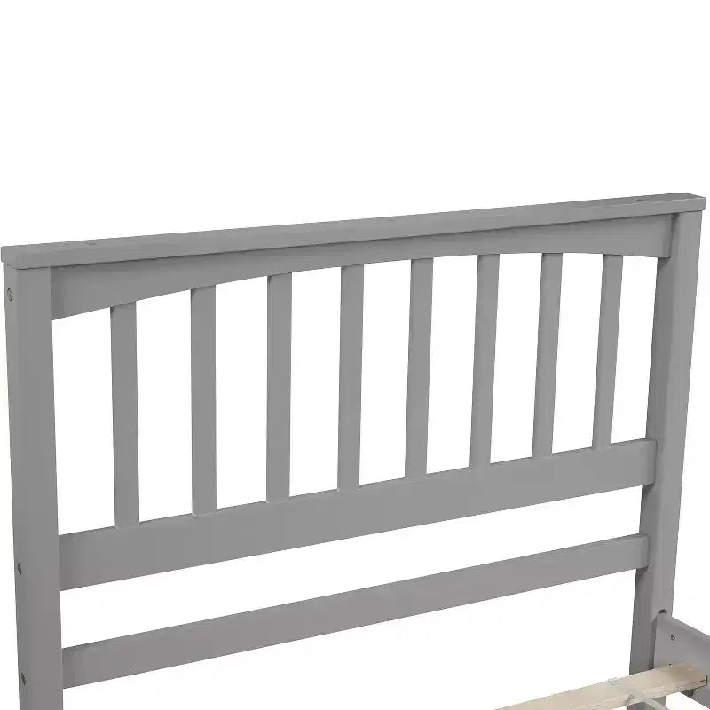 Lit plateforme en bois Whisen Classic de taille jumeau avec tête et pied de lit