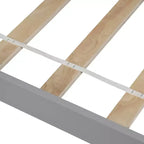 Lit plateforme en bois Whisen Classic de taille jumeau avec tête et pied de lit