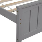 Lit plateforme en bois Whisen Classic de taille jumeau avec tête et pied de lit