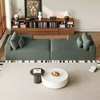 GDFStudio Candy 2 canapés-lits surdimensionnés en velours côtelé de 150 W, chaise longue de 75 D