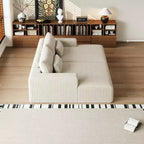 GDFStudio Candy 2 canapés-lits surdimensionnés en velours côtelé de 150 W, chaise longue de 75 D