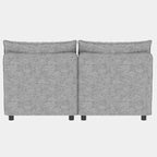 Causeuse de rangement modulable polyvalente Christopher Knight Home Penny 68 avec deux poufs