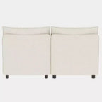 Causeuse de rangement modulable polyvalente Christopher Knight Home Penny 68 avec deux poufs