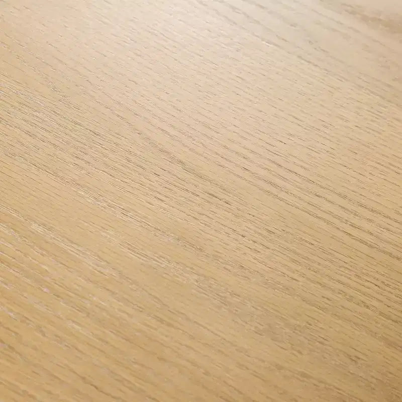 Table de salle à manger/de cuisine en bois ovale Dovelina avec pieds en métal