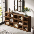 Console de table Lantine de 63 pouces à 15 cubes, style ferme, pour entrée