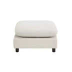 Christopher Knight Home Acker, ensemble de canapés modulaires modernes rembourrés 3 pièces, blanc