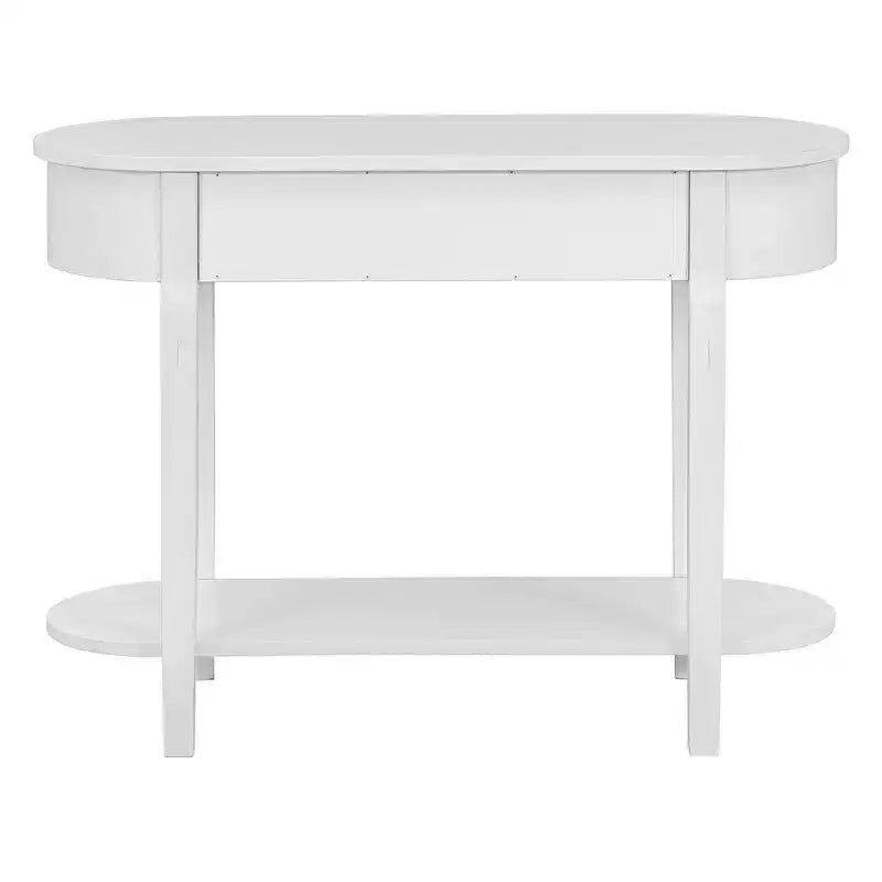 Élégante console de style rétro avec design incurvé et finition lisse pour entrées, salons et couloirs - ModernLuxe