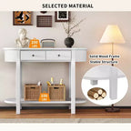 Élégante console de style rétro avec design incurvé et finition lisse pour entrées, salons et couloirs - ModernLuxe