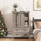 Commode WhizMax pour chambre à coucher avec 5 tiroirs, commode haute blanche de 122 cm, commode de rangement en bois pour salon, couloir, entrée