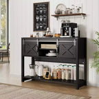 Meuble TV Heynemo avec cheminée pour TV de 65'' et plus, meuble de divertissement avec cheminée électrique de 23" avec télécommande et porte coulissante pour salon