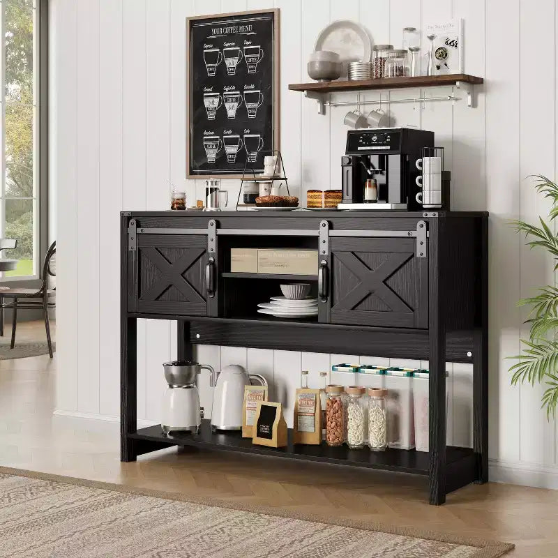 Meuble TV Heynemo avec cheminée pour TV de 65'' et plus, meuble de divertissement avec cheminée électrique de 23" avec télécommande et porte coulissante pour salon