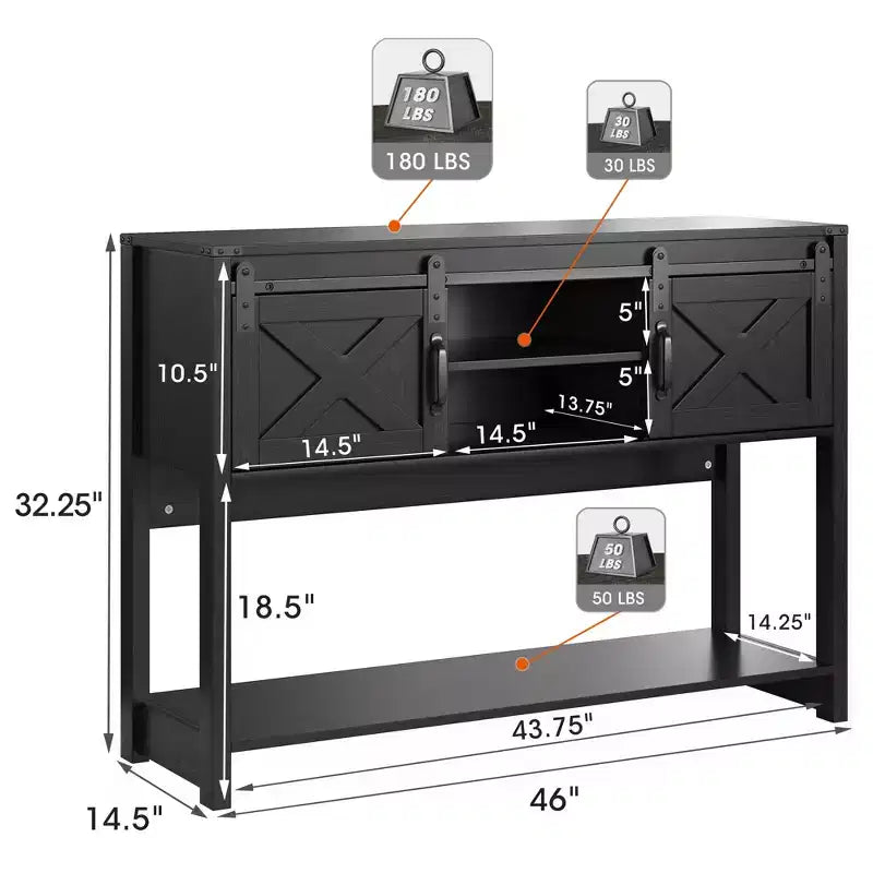 Meuble TV Heynemo avec cheminée pour TV de 65'' et plus, meuble de divertissement avec cheminée électrique de 23" avec télécommande et porte coulissante pour salon
