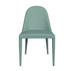 Chaise de salle à manger LeisureMod en cuir, pieds en fer, lot de 4, série Seville