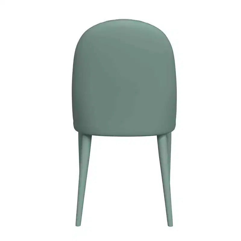 Chaise de salle à manger LeisureMod en cuir, pieds en fer, lot de 4, série Seville