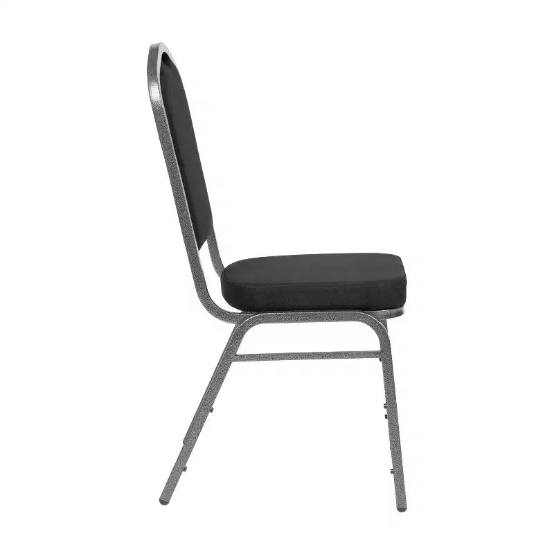 Flash Furniture Chaise de banquet empilable à dossier couronné, série HERCULES, lot de 4
