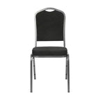 Flash Furniture Chaise de banquet empilable à dossier couronné, série HERCULES, lot de 4