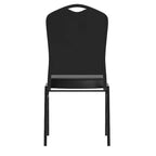 Flash Furniture Chaise de banquet empilable à dossier couronné, série HERCULES, lot de 4