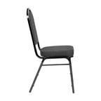 Flash Furniture Chaise de banquet empilable à dossier couronné, série HERCULES, lot de 4