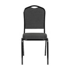 Flash Furniture Chaise de banquet empilable à dossier couronné, série HERCULES, lot de 4