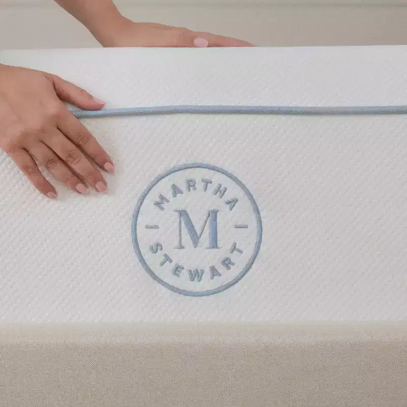 Matelas hybride Martha Stewart SleepComplete 12 à ressorts ensachés et mousse, fermeté moyenne, rafraîchissant à double action avec surmatelas en tricot jacquard CoolWeave respirant