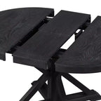 Ensemble de salle à manger Whisen de style rétro avec table extensible et 4 chaises rembourrées