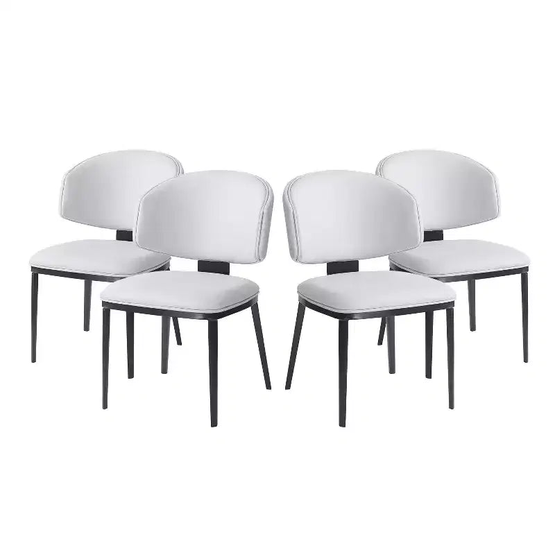 Christopher Knight Home Enoch Modern Faux Leather Upholstered Dining Chairs (Set of 4)