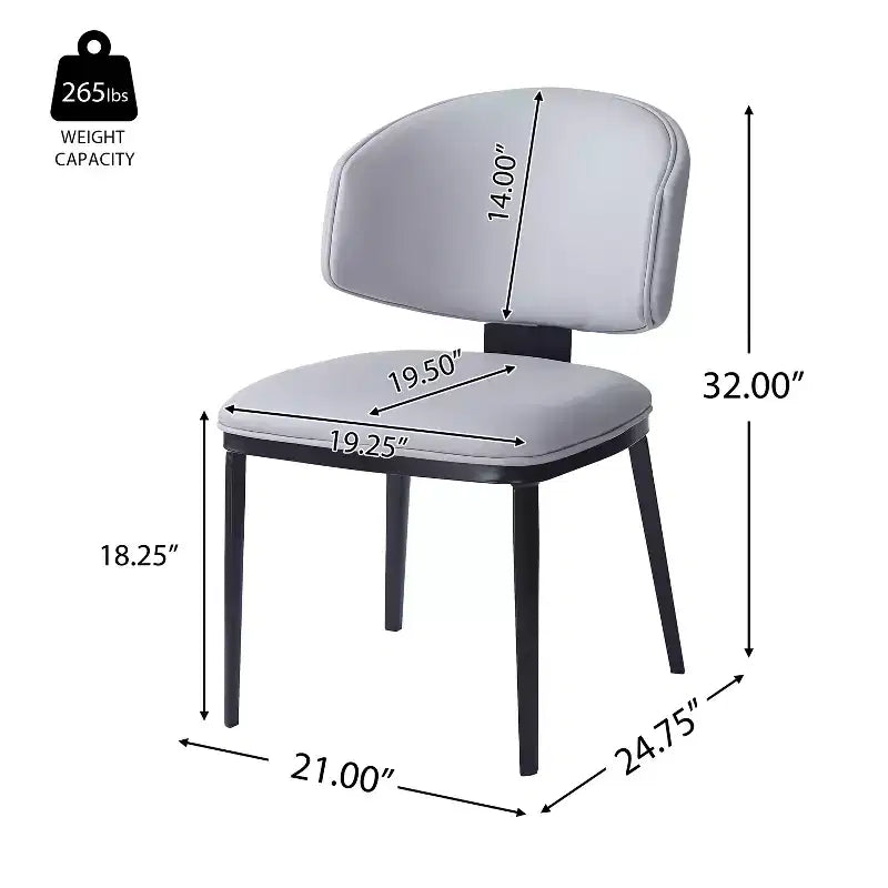 Christopher Knight Home Enoch Chaises de salle à manger modernes rembourrées en similicuir (lot de 4)