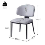 Christopher Knight Home Enoch Chaises de salle à manger modernes rembourrées en similicuir (lot de 4)