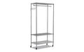 Alera Wire Shelving Garment Rack, 40 Garments, 48w x 18d x 75h, Silver