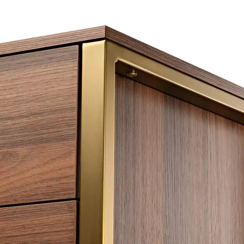 Commode 5 tiroirs EUREKA ERGONOMIC 42 Chest Armoire d'appoint Noyer