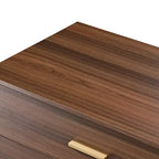 Commode 5 tiroirs EUREKA ERGONOMIC 42 Chest Armoire d'appoint Noyer