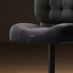 HOMCOM Lot de 2 tabourets de bar hauteur de bar avec siège réglable, coussin épais et repose-pieds en métal pour bar à la maison