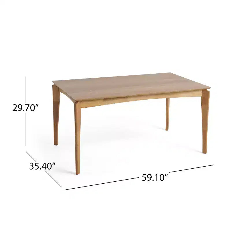 Ensemble de salle à manger 7 pièces Christopher Knight Home Carmody en bois et tissu