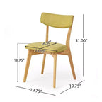 Ensemble de salle à manger 7 pièces Christopher Knight Home Carmody en bois et tissu